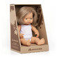 Mu&#241;eca educativa, rubia oscura, +10 meses, 38 cm, Miniland