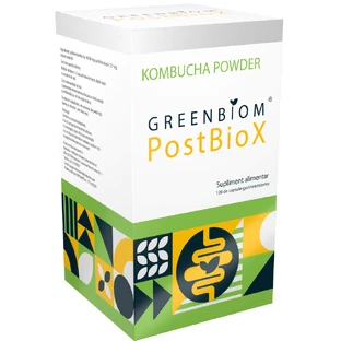 PostBioX Kombucha, 120 Kapseln, Greenbiom