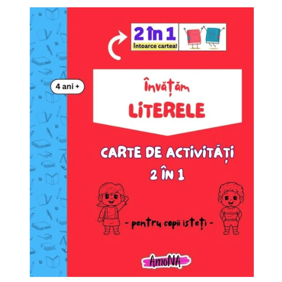 Activity Book 2in1 Learning Letters, +4 years, Amona