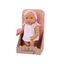 Poupée bébé avec vêtements 2 pièces et bandeau rose, +2 ans, Lullababy