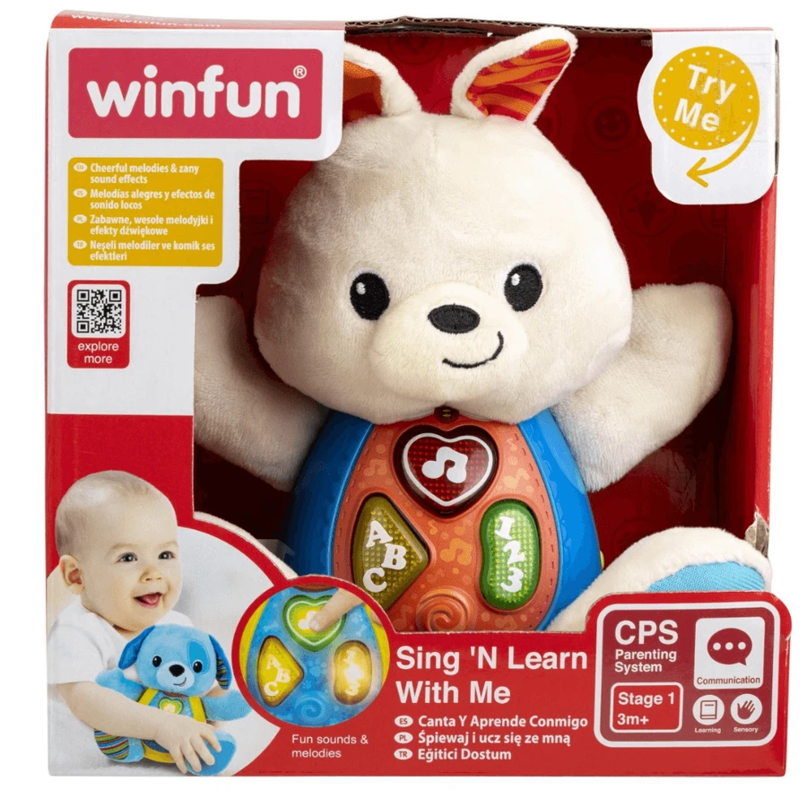 Chanter et apprendre avec Bouncy Bunny, 3 mois et plus, Winfun