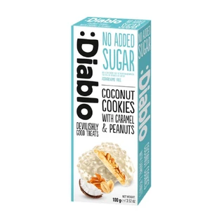 Kokosnoot-karamel en pindakoekjes, 100 g, Diabo