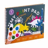 My Paint Pad Dino watercolor coloring book, 3 years+, Floss & Rock