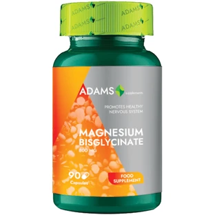Magnesium Bisglycinat, 800 mg, 90 Kapseln, Adams Supplements