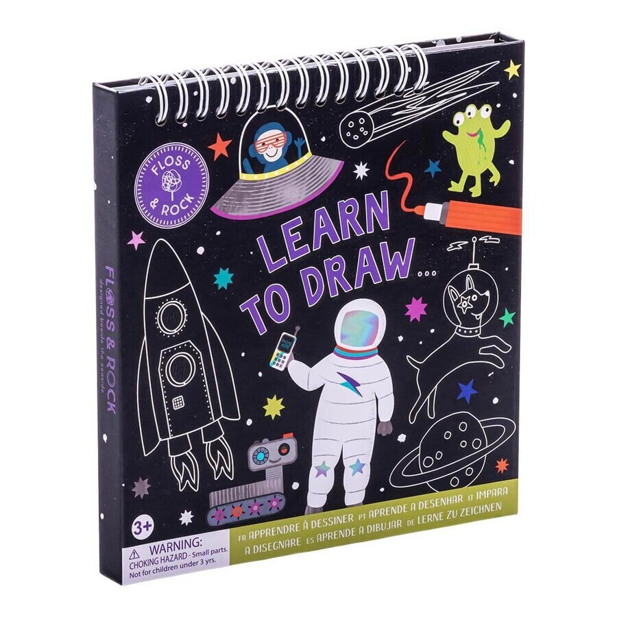 Kit de dibujo reutilizable espacial, 3 años+, Floss & Rock
