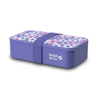 We Care Kunststoff-Lunchbox, lila, 650 ml, Nava