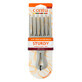 Hair styling comb with double row of bristles, 1 piece, Cantu