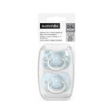 Suzeta fiziologica din silicon SX Pro Dreams, 0-6 luni, Albastru, 2 buc, Suavinex