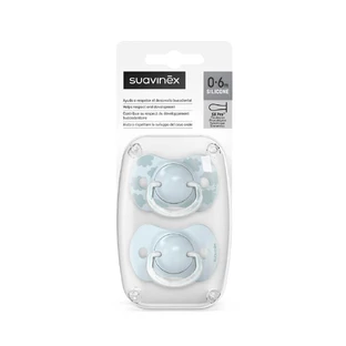 Sucette en silicone SX Pro Dreams, 0-6 mois, bleu, 2 pièces, Suavinex