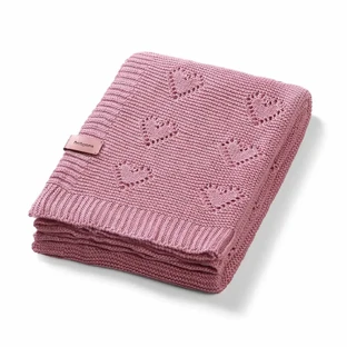 Strickdecke aus Bambusfasern, Rosa, + 0 Monate, Babyono