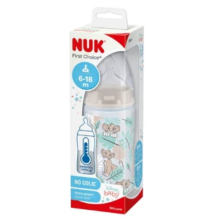 Biberón con tetina de silicona talla M Disney, 6-18 meses, 300 ml, Nuk
