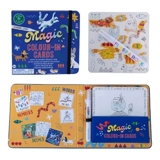 Juego de pizarra para colorear con agua, Magic Water Cards Pets, 3 años+, Floss & Rock