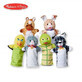Set of 6 companion animal hand dolls, +3 years, Melissa&amp;Doug