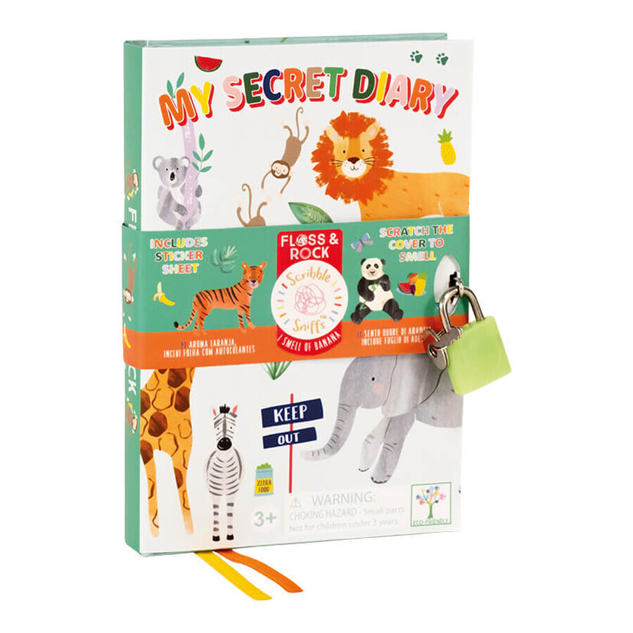My Scented Secret Jungle Lacquer Scented Diary, 3 Jahre+, Floss & Rock