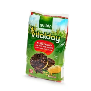 Geëxpandeerde maïs met donker chocoladeglazuur, 4x25 g, Gullon