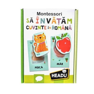Aprender palabras en rumano Montessori, +12 meses, Headu