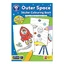 Libro para colorear con actividades en inglés y pegatinas espaciales Outer Space, +3 años, Huerto