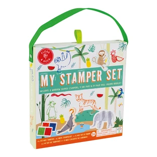 Jungle Stempelset, 3 jaar+, Floss & Rock