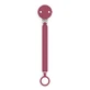 Siliconen koord met clips voor fopspeen Wonder, Magenta, Suavinex