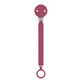 Silicone lanyard with clips for pacifier Wonder, Magenta, Suavinex