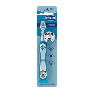 Kinderzahnbürste Indigo, 3-6 Jahre, blau, Chicco