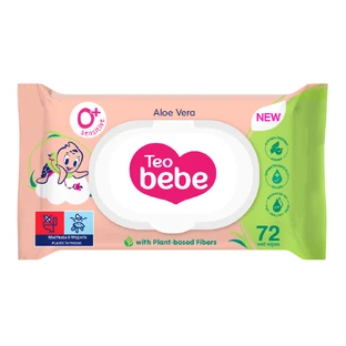 Toallitas húmedas con aloe vera, 72 uds, Teo Bebe
