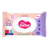 Lavender wet napkins, 72 pieces, Teo Bebe