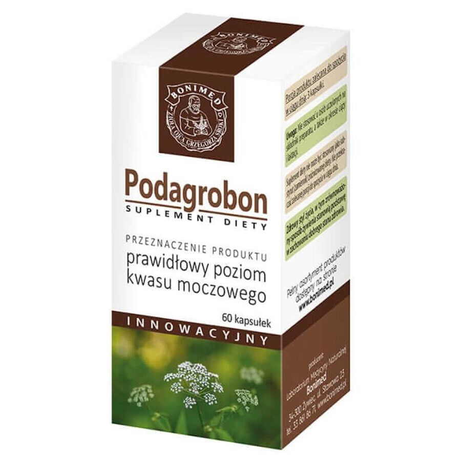 Podagrobon (taux d'acide urique normal) 60 gélules BONIMED