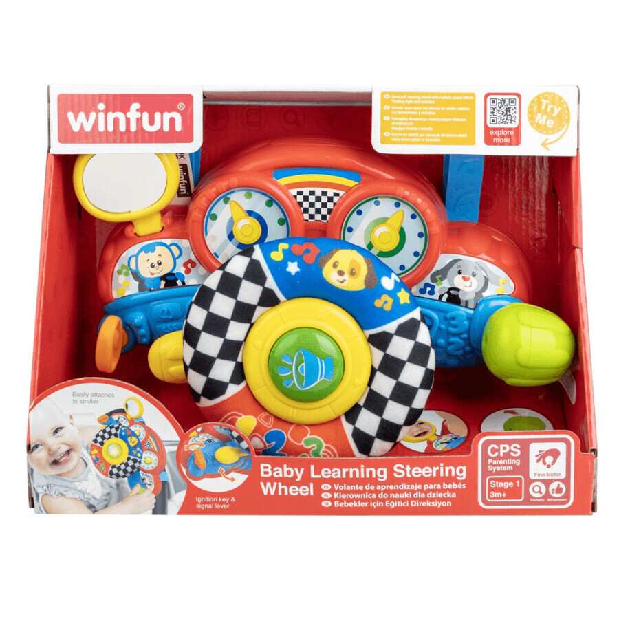 Musikalisches Lenkrad für Babys, ab 3 Monaten, Winfun