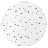 Katoenen laken met elastiek voor babybedje, 120x60 cm, Mini Gray Stars, MimiNu