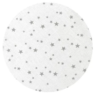 Sábana de algodón con elástico para cuna, 120x60 cm, Mini Gray Stars, MimiNu