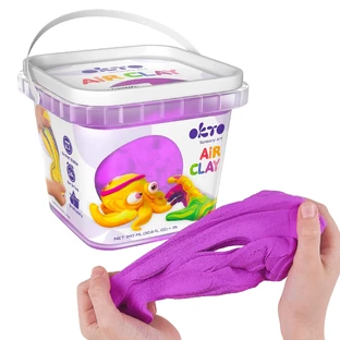 Set de création Air Clay Purple, + 3 ans, 200 g, OktoClay