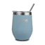 Taza isotérmica con pajita, azul, 360 ml, Nava
