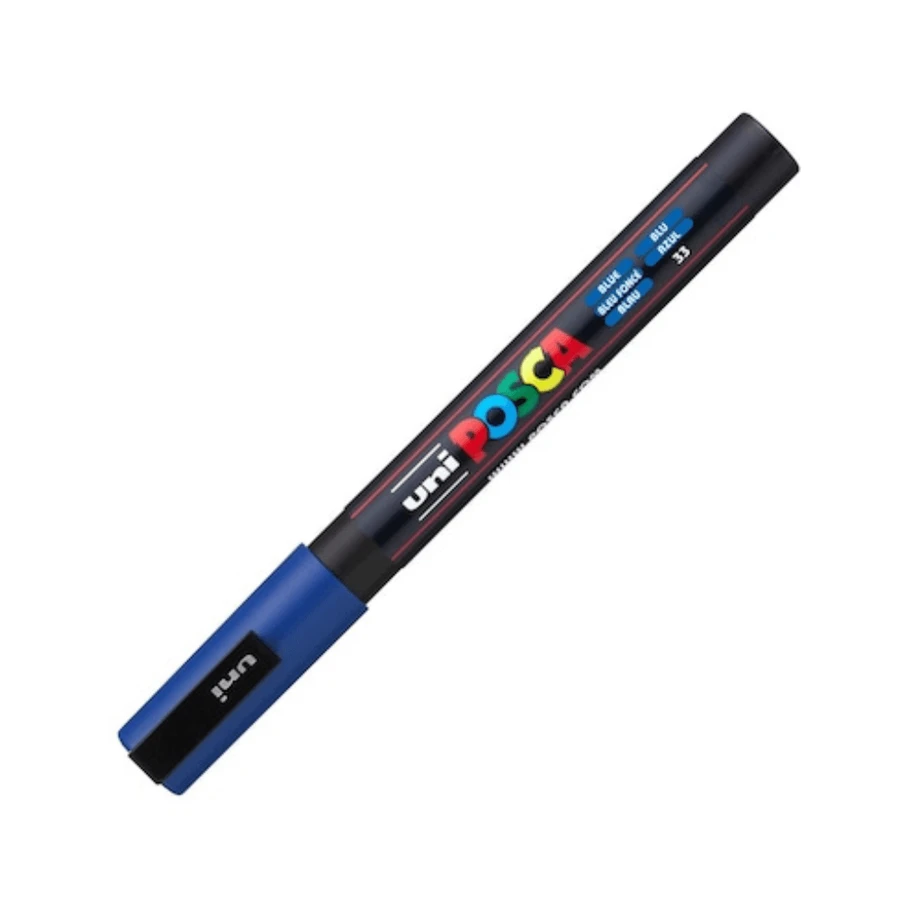 Acrylmarker PC-3M Fein, Blau 33, Posca
