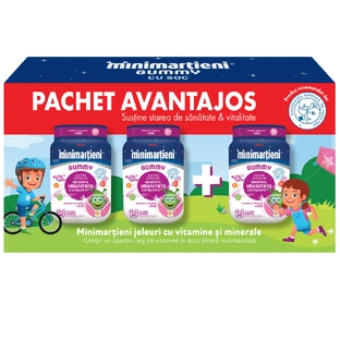 Minimartieni Gummy met Soc Soc, 2+1 stuks, 3x60 geleitjes, Stada