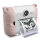 KidyPrint, Peach, cámara digital Kidywolf con función de impresión térmica para niños
