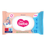 Wet napkins, Almond, 72 pcs, Teo Bebe
