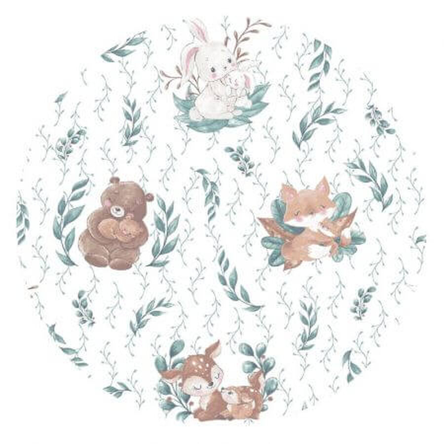 Drap de coton avec élastique pour lit d'enfant, 120x60 cm, Lulu Natural, MimiNu