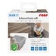 Set of 4 corner protectors made of polyurethane foam, with adhesive tape, 3 m, Grey, Reer