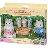 4er-Set Figuren Husky Husky Welpen Familie Sylvanian Families, +3 Jahre, Epoche