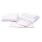 6-piece crib linen set, 120x60 cm, Pink Stars, Fic Baby