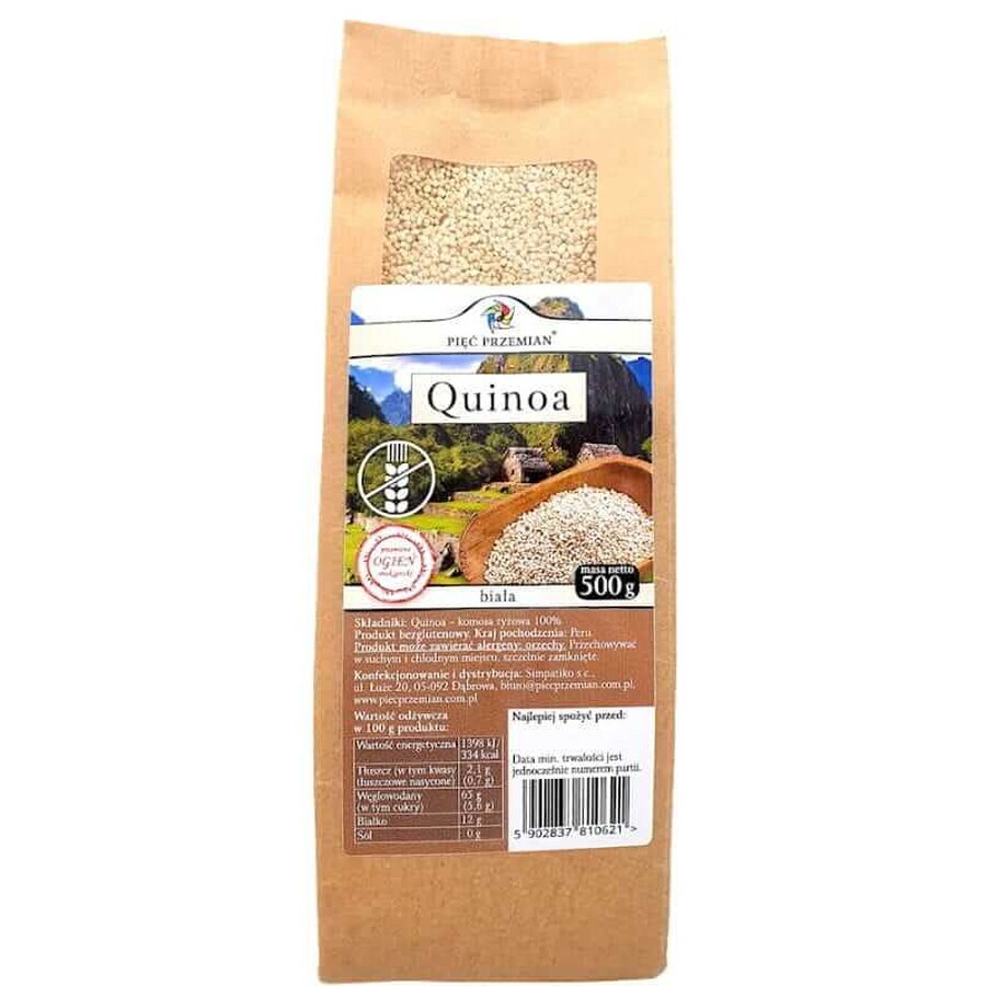 Cumpără Quinoa albă - quinoa 500g FIVE CHANGES Quinoa albă - quinoa 500g FIVE CHANGES