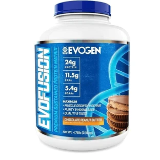 Evofusion Proteinpulver mit Schokoladen- und Erdnussbuttergeschmack, 2,16 kg, Evogen