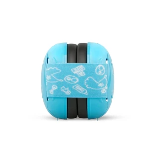 Oorkappen voor baby's met 2 verstelbare hoofdbanden, +0 maanden, Blauw, Mini+