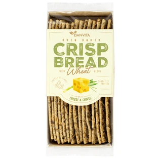 Knapperig brood met kaas en bieslook, 130 g, Danvita