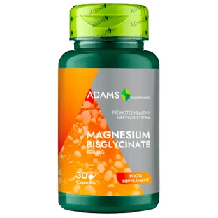 Magnesiumbisglycinaat, 800 mg, 30 capsules, Adams Supplementen