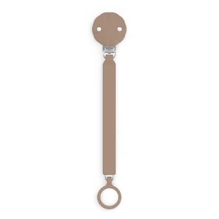 Silicone lanyard with clips for pacifier Wonder, Brown, Suavinex