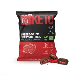 Organic Keto Keto Dark Chocolate Strawberries, 40 g, Cocoa