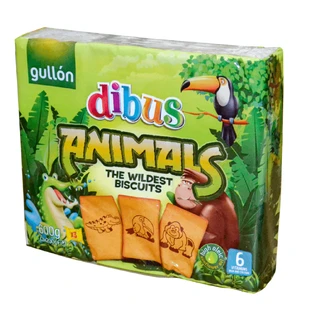 Dibus Dierenkoekjes, 600 g, Gullon