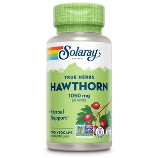 Weißdornbeeren Paducel 1050 mg Solaray, 100 vegetarische Kapseln, Secom